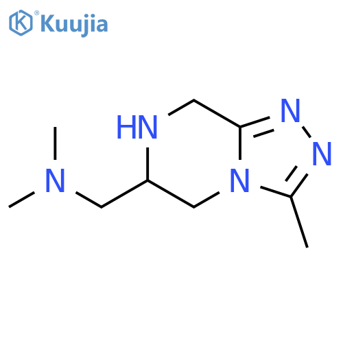 1,2,4-Triazolo[4,3-a]pyrazine-6-methanamine, 5,6,7,8-tetrahydro-N,N,3-trimethyl- structure