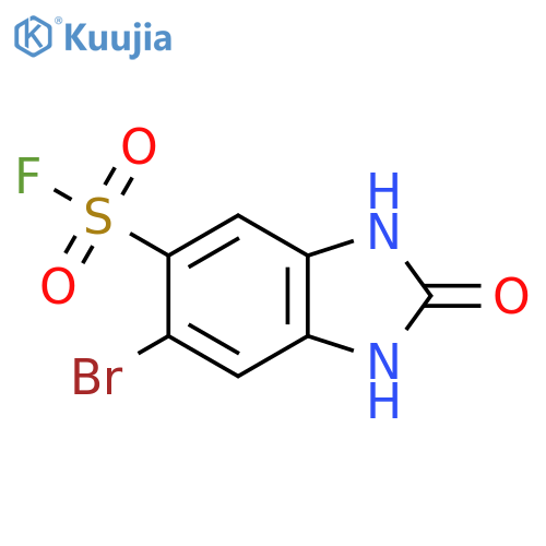 6-bromo-2-oxo-2,3-dihydro-1H-1,3-benzodiazole-5-sulfonyl fluoride structure