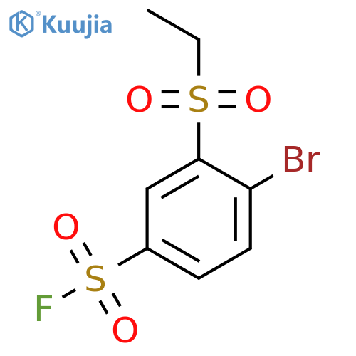 4-Bromo-3-(ethanesulfonyl)benzene-1-sulfonyl fluoride structure