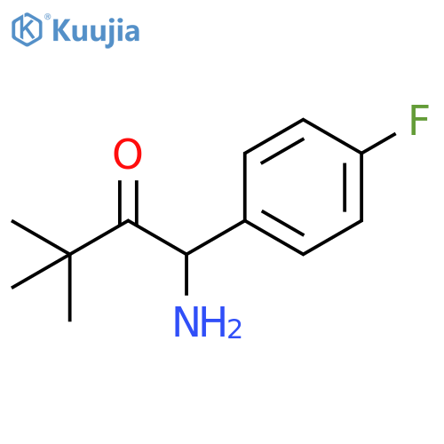 2-Butanone, 1-amino-1-(4-fluorophenyl)-3,3-dimethyl- structure