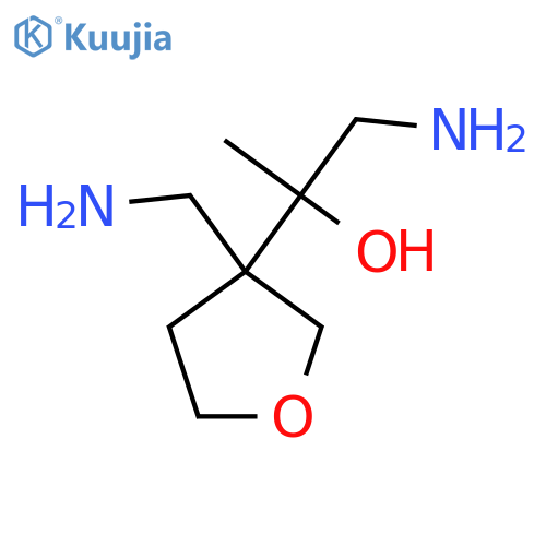 3-Furanmethanol, α,3-bis(aminomethyl)tetrahydro-α-methyl- structure