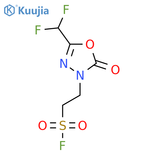 2-[5-(Difluoromethyl)-2-oxo-2,3-dihydro-1,3,4-oxadiazol-3-yl]ethane-1-sulfonyl fluoride structure