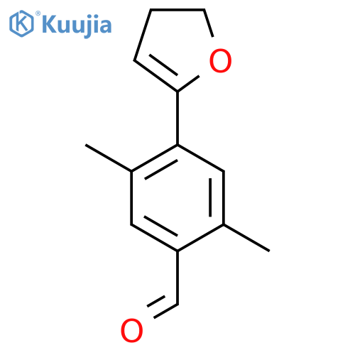 4-(4,5-Dihydrofuran-2-yl)-2,5-dimethylbenzaldehyde structure
