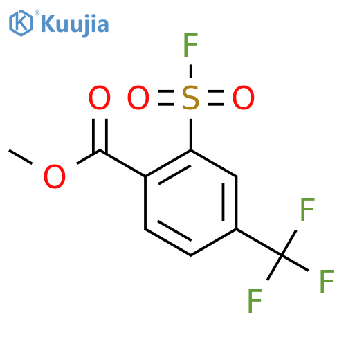 Methyl 2-(fluorosulfonyl)-4-(trifluoromethyl)benzoate structure