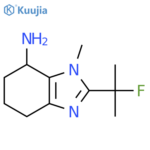 2-(2-fluoropropan-2-yl)-1-methyl-4,5,6,7-tetrahydro-1H-1,3-benzodiazol-7-amine structure