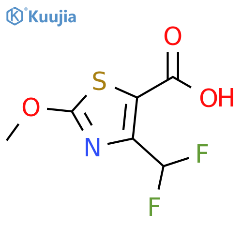 5-Thiazolecarboxylic acid, 4-(difluoromethyl)-2-methoxy- structure