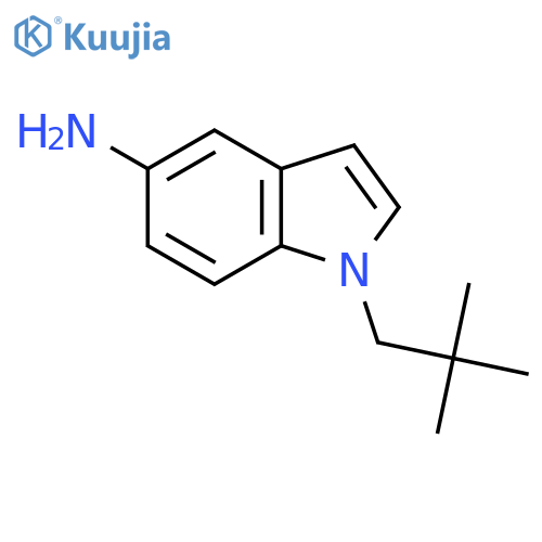 1-(2,2-dimethylpropyl)-1H-indol-5-amine structure