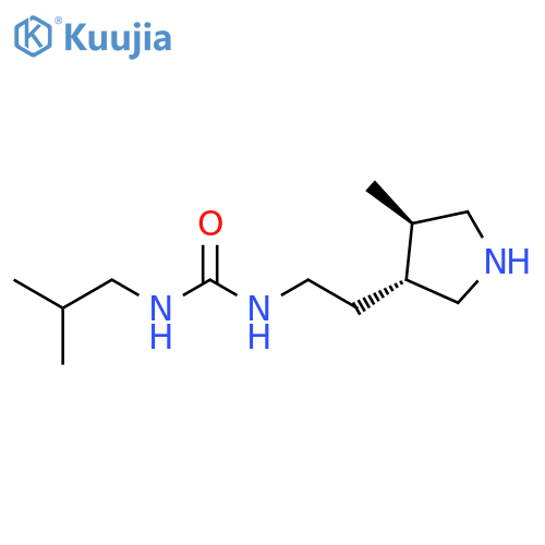 Urea, N-(2-methylpropyl)-N'-[2-[(3R,4R)-4-methyl-3-pyrrolidinyl]ethyl]-, rel- structure