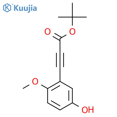 Tert-butyl 3-(5-hydroxy-2-methoxyphenyl)prop-2-ynoate structure