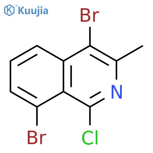 Isoquinoline, 4,8-dibromo-1-chloro-3-methyl- structure