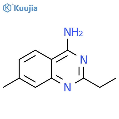 4-Quinazolinamine, 2-ethyl-7-methyl- structure