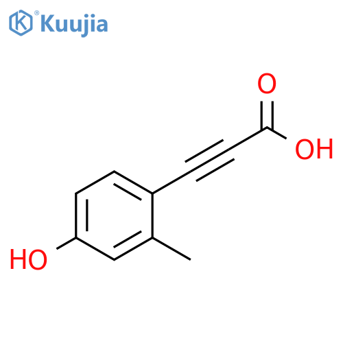 3-(4-Hydroxy-2-methylphenyl)-2-propynoic acid structure