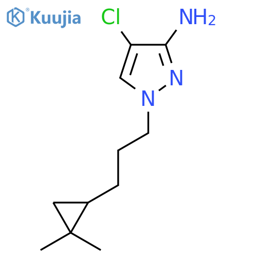 4-chloro-1-3-(2,2-dimethylcyclopropyl)propyl-1H-pyrazol-3-amine structure