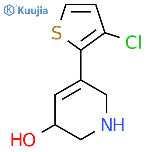 5-(3-Chlorothiophen-2-yl)-1,2,3,6-tetrahydropyridin-3-ol structure