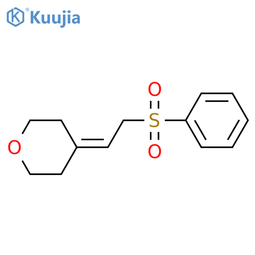 2H-Pyran, tetrahydro-4-[2-(phenylsulfonyl)ethylidene]- structure