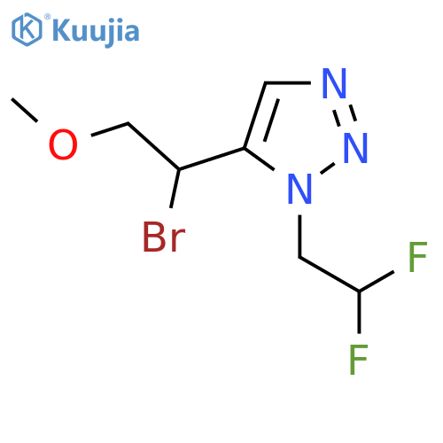 5-(1-bromo-2-methoxyethyl)-1-(2,2-difluoroethyl)-1H-1,2,3-triazole structure