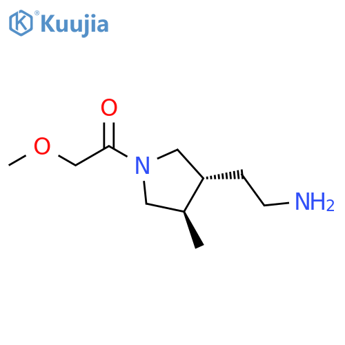 Ethanone, 1-[(3R,4R)-3-(2-aminoethyl)-4-methyl-1-pyrrolidinyl]-2-methoxy-, rel- structure
