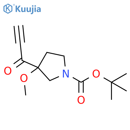 1-Pyrrolidinecarboxylic acid, 3-methoxy-3-(1-oxo-2-propyn-1-yl)-, 1,1-dimethylethyl ester structure