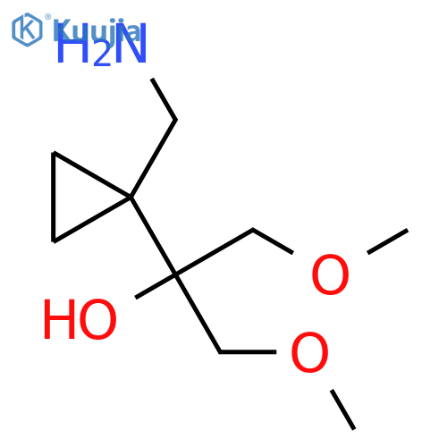 Cyclopropanemethanol, 1-(aminomethyl)-α,α-bis(methoxymethyl)- structure
