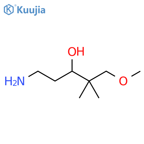 3-Pentanol, 5-amino-1-methoxy-2,2-dimethyl- structure