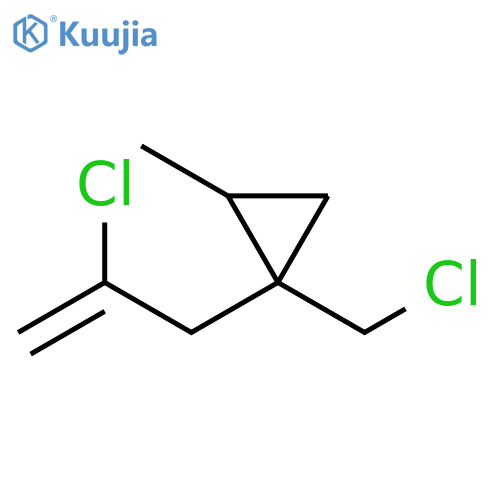 Cyclopropane, 1-(chloromethyl)-1-(2-chloro-2-propen-1-yl)-2-methyl- structure