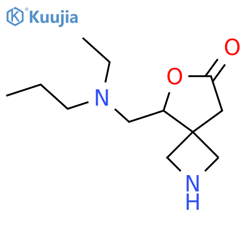 5-{[Ethyl(propyl)amino]methyl}-6-oxa-2-azaspiro[3.4]octan-7-one structure