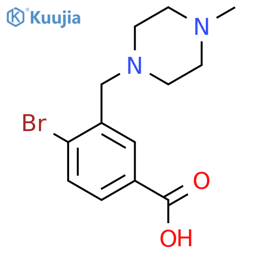 4-Bromo-3-[(4-methylpiperazin-1-yl)methyl]benzoic acid structure