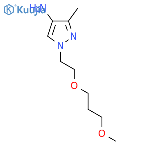 1-2-(3-methoxypropoxy)ethyl-3-methyl-1H-pyrazol-4-amine structure