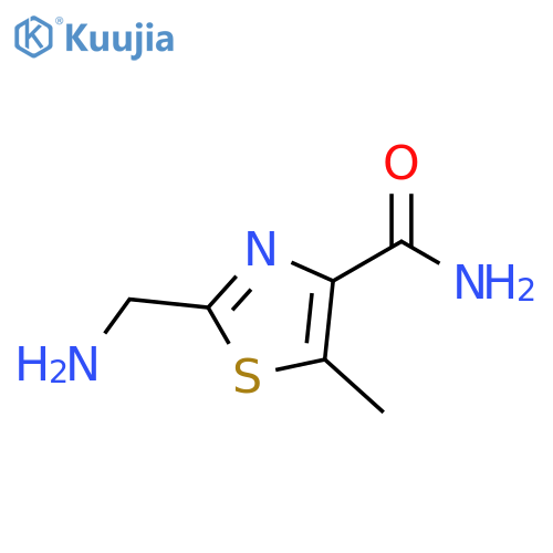 4-Thiazolecarboxamide, 2-(aminomethyl)-5-methyl- structure