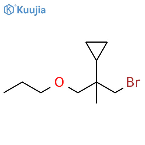 Cyclopropane, [1-(bromomethyl)-1-methyl-2-propoxyethyl]- structure