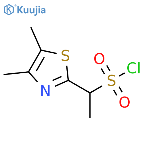 2-Thiazolemethanesulfonyl chloride, α,4,5-trimethyl- structure