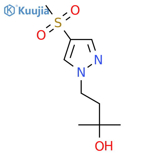4-(4-methanesulfonyl-1H-pyrazol-1-yl)-2-methylbutan-2-ol structure