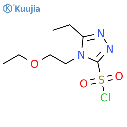 4H-1,2,4-Triazole-3-sulfonyl chloride, 4-(2-ethoxyethyl)-5-ethyl- structure
