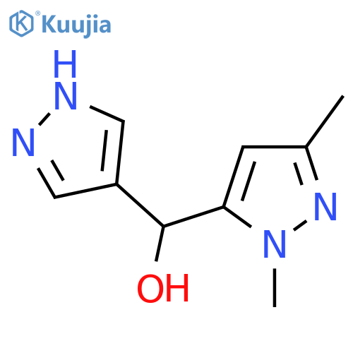 (1,3-dimethyl-1H-pyrazol-5-yl)(1H-pyrazol-4-yl)methanol structure