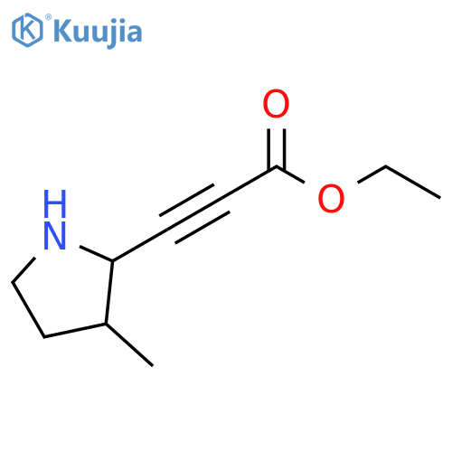 2-Propynoic acid, 3-(3-methyl-2-pyrrolidinyl)-, ethyl ester structure