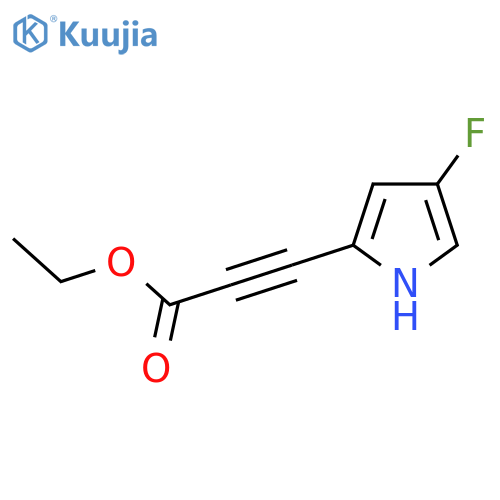 ethyl 3-(4-fluoro-1H-pyrrol-2-yl)prop-2-ynoate structure