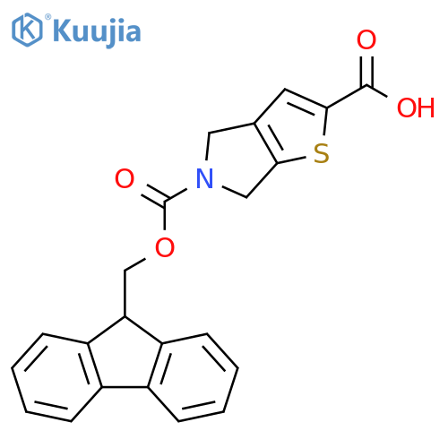 5-{[(9H-fluoren-9-yl)methoxy]carbonyl}-4H,5H,6H-thieno[2,3-c]pyrrole-2-carboxylic acid structure