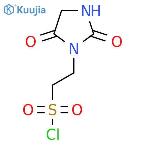 2-(2,5-dioxoimidazolidin-1-yl)ethane-1-sulfonyl chloride structure