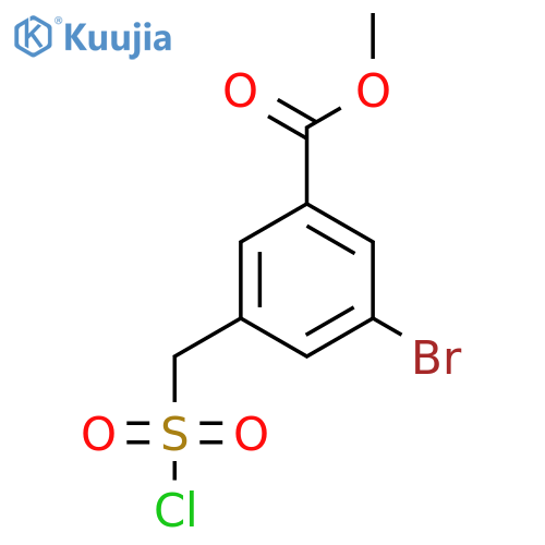 methyl 3-bromo-5-(chlorosulfonyl)methylbenzoate structure