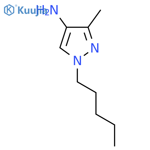 3-methyl-1-pentyl-1H-pyrazol-4-amine structure