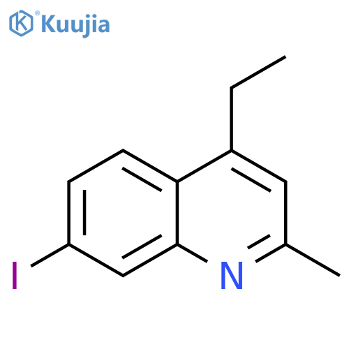 Quinoline, 4-ethyl-7-iodo-2-methyl- structure