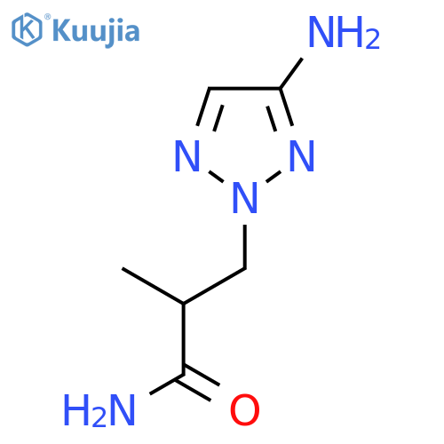 3-(4-amino-2H-1,2,3-triazol-2-yl)-2-methylpropanamide structure