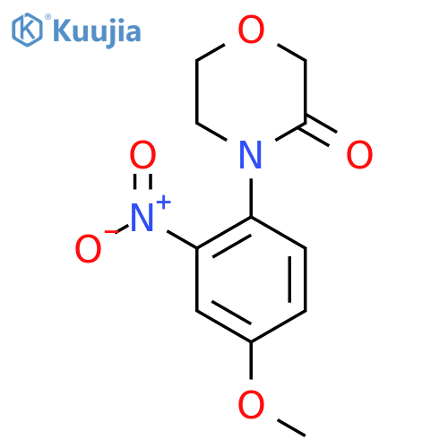 4-(4-methoxy-2-nitrophenyl)morpholin-3-one structure