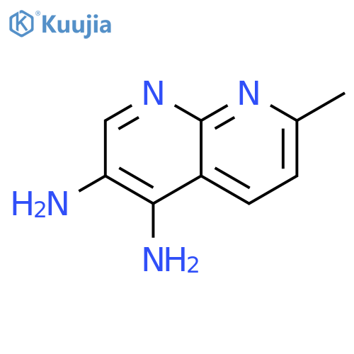 1,8-Naphthyridine-3,4-diamine, 7-methyl- structure
