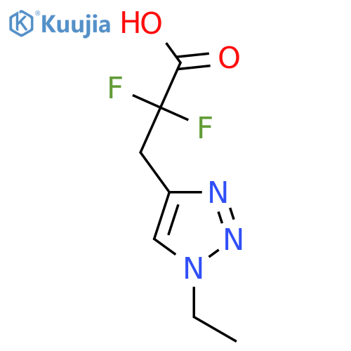 1H-1,2,3-Triazole-4-propanoic acid, 1-ethyl-α,α-difluoro- structure