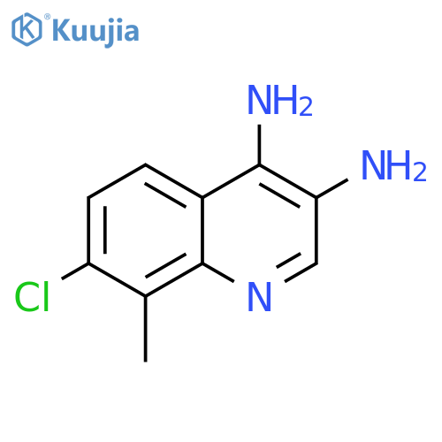 3,4-Quinolinediamine, 7-chloro-8-methyl- structure