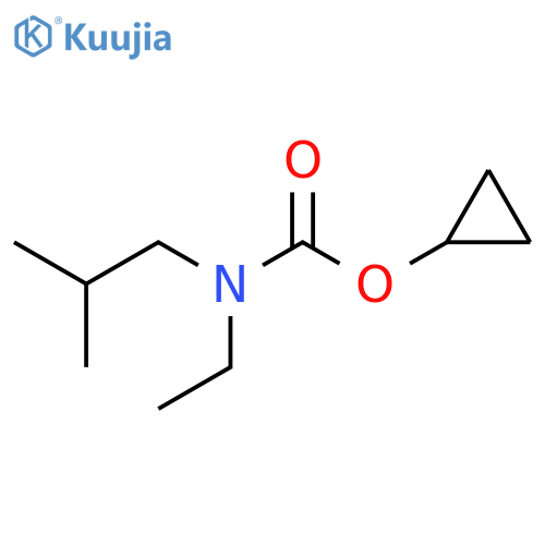 Carbamic acid, N-ethyl-N-(2-methylpropyl)-, cyclopropyl ester structure