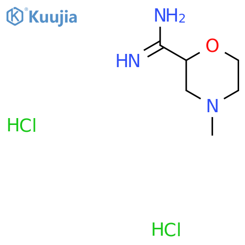 4-Methylmorpholine-2-carboximidamide dihydrochloride structure