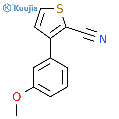 3-(3-methoxyphenyl)thiophene-2-carbonitrile structure