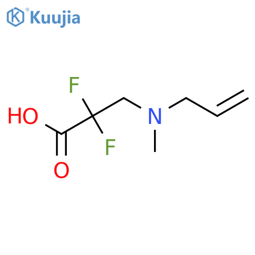 2,2-Difluoro-3-[methyl(prop-2-en-1-yl)amino]propanoic acid structure